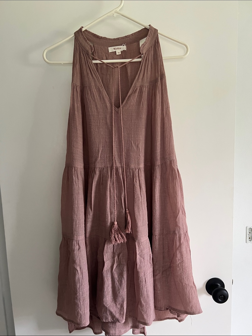 Wishlist Rose-Mauve Tiered Dress